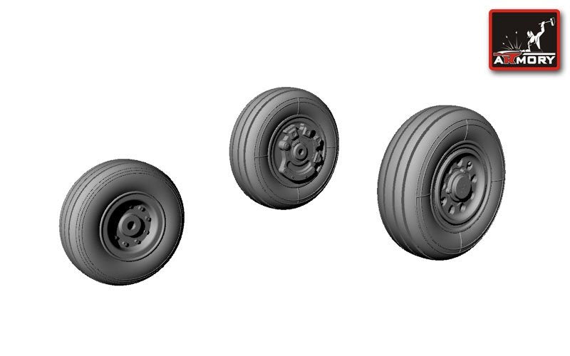 Armory Models AW72305 F-35A Lightning-II wheels 1/72 – zdjęcie 2