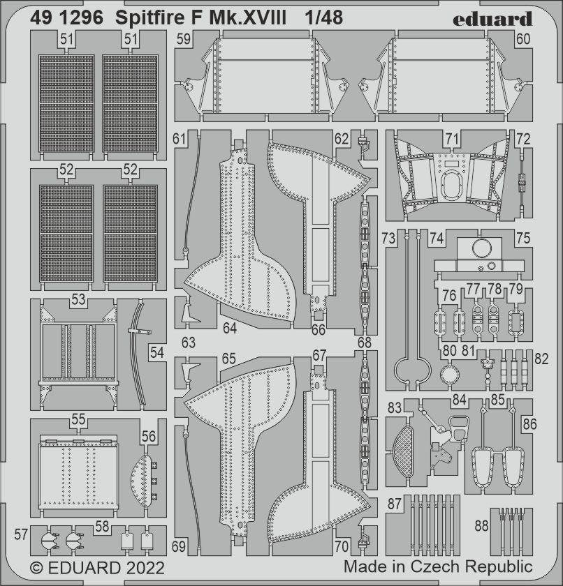 Eduard BIG49348 Spitfire F Mk. XVIII AIRFIX 1/48 – image 3