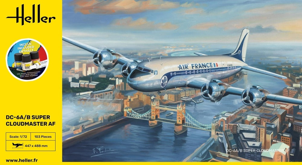 Heller 56315 DC6 Super Cloudmaster Air France - Starter Kit 1/72 – image 2