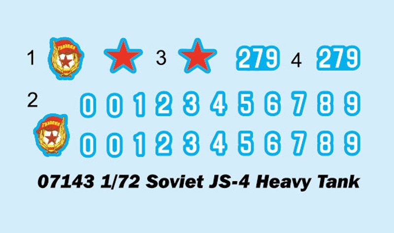 Trumpeter 07143 Soviet JS-4 Heavy Tank 1/72 – immagine 4