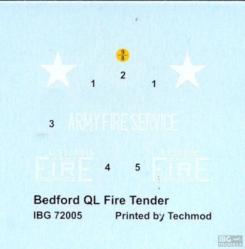 IBG 72005 Bedford QL Fire Tender 1/72 – image 5