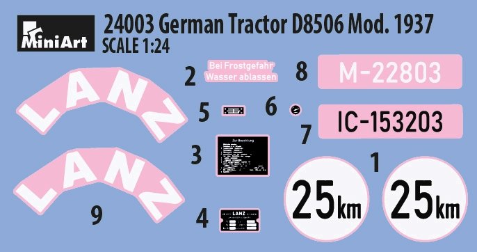 MiniArt 24003 GERMAN TRACTOR D8506 MOD. 1937 1/24 – zdjęcie 6