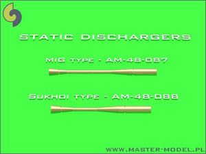 Master AM-48-088 Static dischargers - type used on Sukhoi jets (14pcs) 1/48 – zdjęcie 3