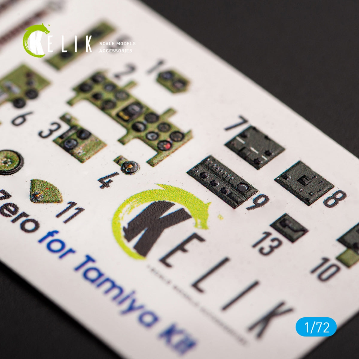 KELIK K72046 A6M2B ZERO - INTERIOR 3D DECALS FOR TAMIYA KIT 1/72 – zdjęcie 3