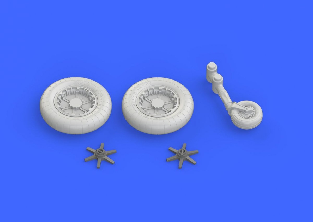 Eduard 648282 Bf 109F wheels EDUARD 1/48 – zdjęcie 4