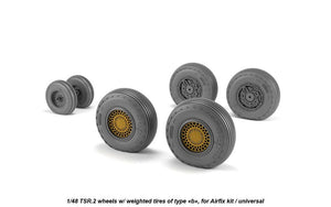 Armory Models AW48413 BAC TSR.2 wheels w/ weighted tires, type “b” (GY) 1/48 – image 3