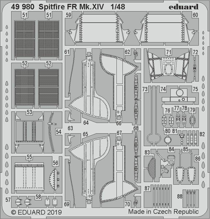 Eduard 49980 Spitfire FR Mk. XIV 1/48 AIRFIX – zdjęcie 2
