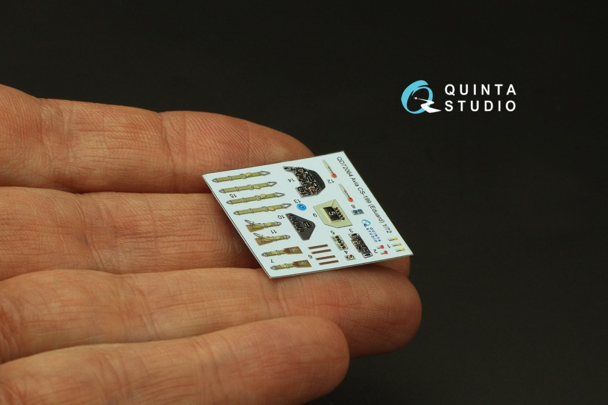 Quinta Studio QD72064 Avia CS-199 3D-Printed &amp;amp; coloured Interior on decal paper (Eduard) 1/72 – zdjęcie 10