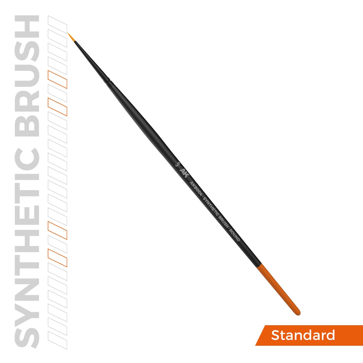 AK Interactive AKB004 AK SYNTHETIC BRUSH – ROUND 4/0 – image 3