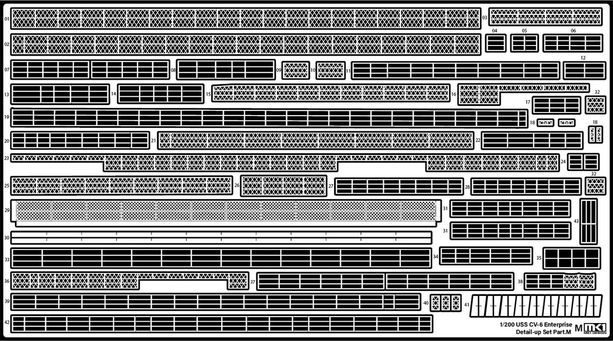 MK1 Design MD-20021 US Navy Aircraft Carrier CV-6 Enterprise Detail Up Parts Dx for Trumpeter 1/200 – image 53
