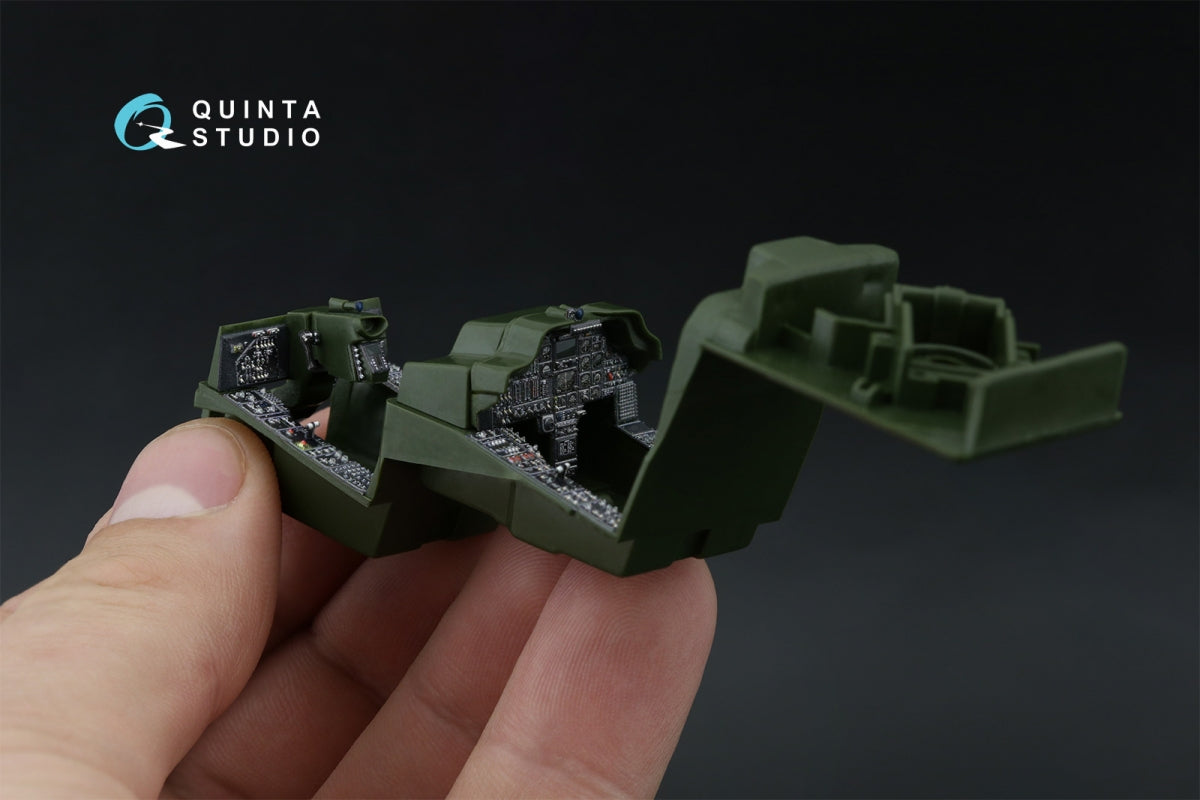 Quinta Studio QDS-48572 AH-64A 3D-Printed &amp;amp; coloured Interior on decal paper (Academy/Modelist) (small version) 1/48 – zdjęcie 10
