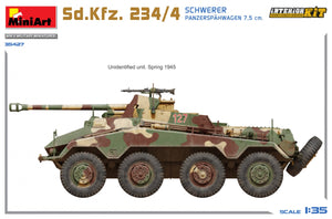 MiniArt 35427 Sd.Kfz. 234/4 SCHWERER PANZERSPÄHWAGEN 7,5 cm. INTERIOR KIT 1/35 – zdjęcie 8
