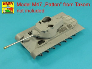 Aber 35L-284 90mm M-36 z cylindrycznym hamulcem do amerykańskiego czołgu M47 Patton bez pokrowca na jarzmo Takom/Italeri 1/35 – zdjęcie 6