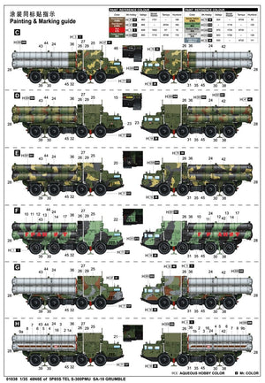Trumpeter 01038 48N6E of 5P85S TEL S-300PMU SA-10 GRUMBLE 1/35 – zdjęcie 2