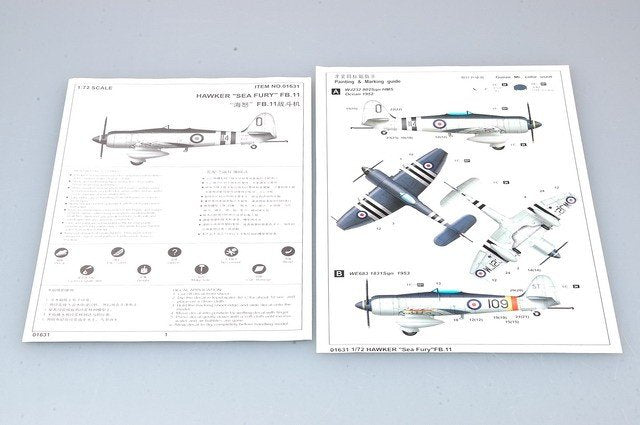 Trumpeter 01631 Hawker Sea Fury FB.11 1/72 – image 3