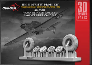 RESArm 48-03012 HURRICANE VAR 2 - Wheels under load (3D resin printing) 1/48