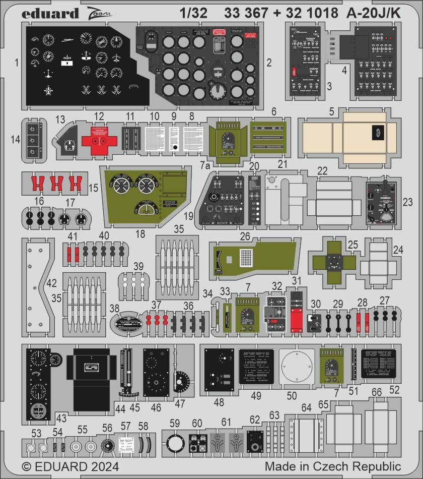 Eduard BIG33161 A-20J/ K HONG KONG MODELS 1/32 – image 4