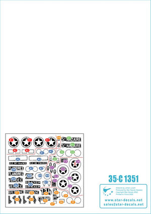 Star Decals 35-C1351 FFI 1. Captured German tanks. French Resistance - Forces Françaises de lInterieur 1/35 – zdjęcie 2