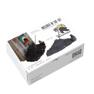 RT-Diorama 35496 Small Coal Pile Single - Piece Industrial Environment Asset - 3D Printed Parts 1/35