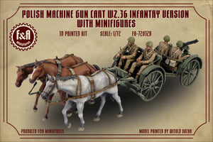 F&amp;A Miniatures FA-72032B WZ.36 Taczanka piechoty (z figurkami i końmi) 1/72