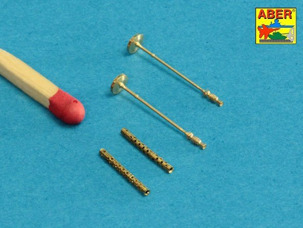Aber 48L-21 Set of 2 barrels for German machine guns MG34 1/48 – zdjęcie 2