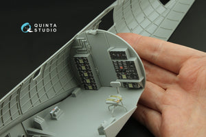Quinta Studio QD32224 Boeing B-17G Radio operator&amp;#39;s compartment. 3D-Printed colored Interior on decal paper (HK models) 1/32 – image 8