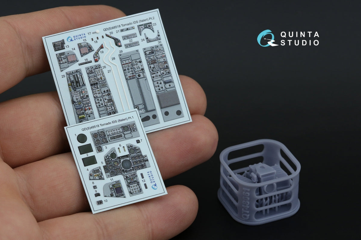 Quinta Studio QDS+48518 Tornado IDS 3D-Printed coloured Interior on decal paper (Italeri) (small version) (with 3D-printed resin parts) 1/48 – zdjęcie 2