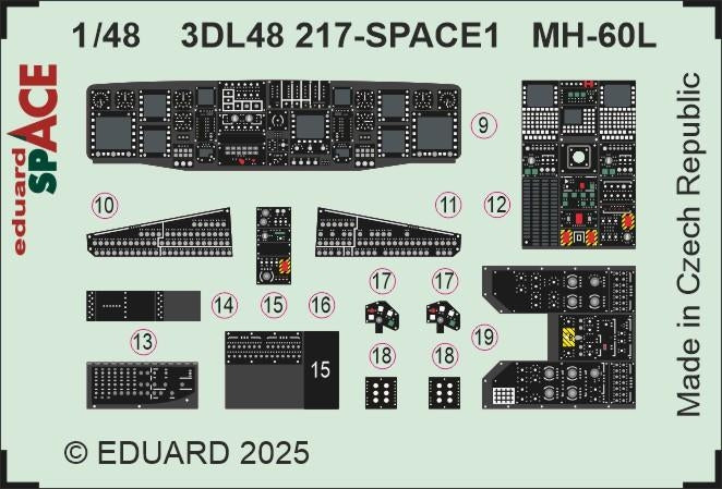 Eduard 3DL48217 MH-60L SPACE ICM 1/48 – zdjęcie 3