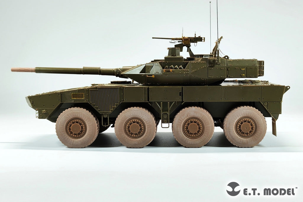E.T. Model P35-129 JGSDF TYPE 16 Maneuver Combat Vehicle Sagged wheels and Muzzle Brake For TAMIYA Kit 1/35 – zdjęcie 9