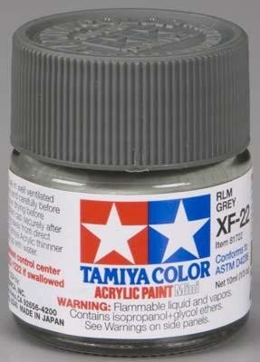 Tamiya XF22 RLM Grey (81722) Acrylic paint 10ml – zdjęcie 2
