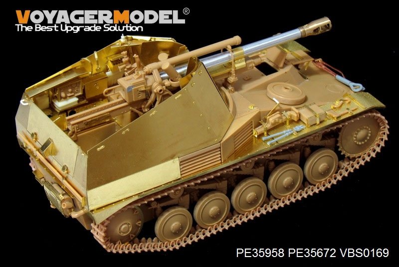 Voyager Model PE35958 WWII German self-propelled howitzer Wespe basic For TAMIYA 35200/35358 1/35 – image 7