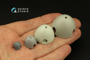 Quinta Studio QRV-040 Radial riveting rows (rivet size 0.15 mm, gap 0.6 mm, suits 1/48), White color 1/48 – zdjęcie 4