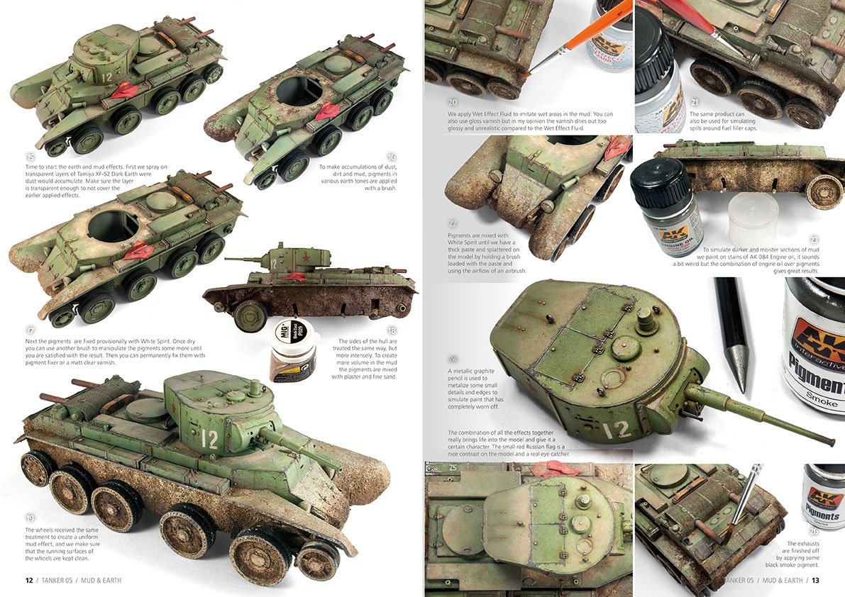 AK Interactive AK4823 TANKER 05: MUD &amp;amp; EARTH (English) – zdjęcie 4