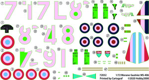 Hobby 2000 72032 Morane-Saulnier MS.406 Middle East ( Hasegawa ) 1/72 – zdjęcie 2