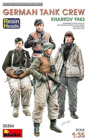 MiniArt 35354 German Tank Crew Kharkov 1943 (Resin Heads) 1/35