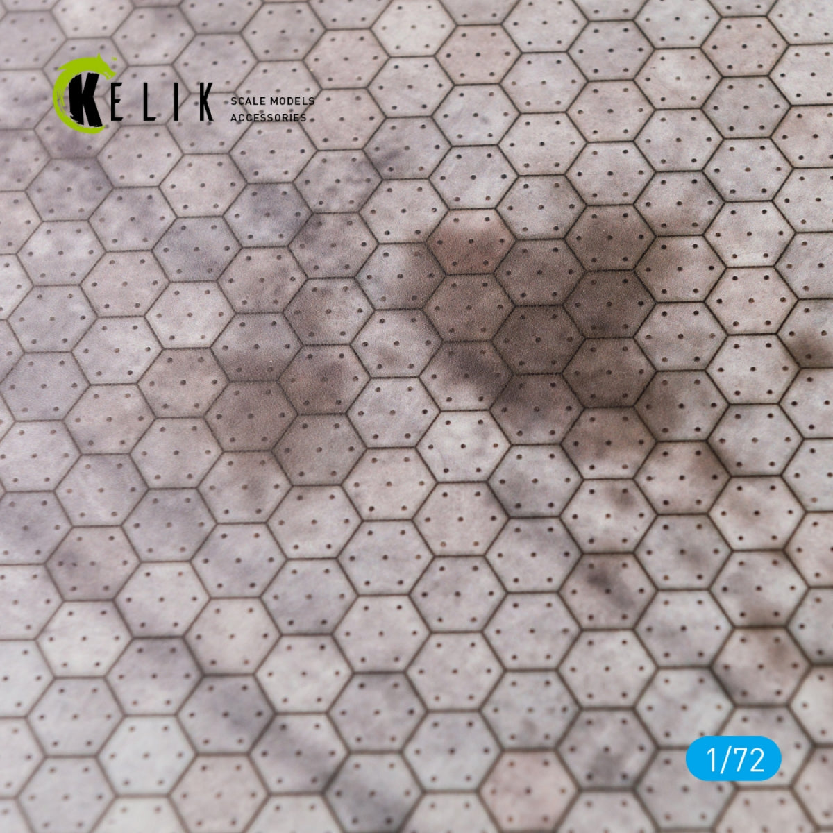 KELIK KS72017 SWISS HEXAGONAL CONCRETE PARKING PLACE BASE - ACRYLIC 3 MM (280 X 180 MM) 1/72 – image 4