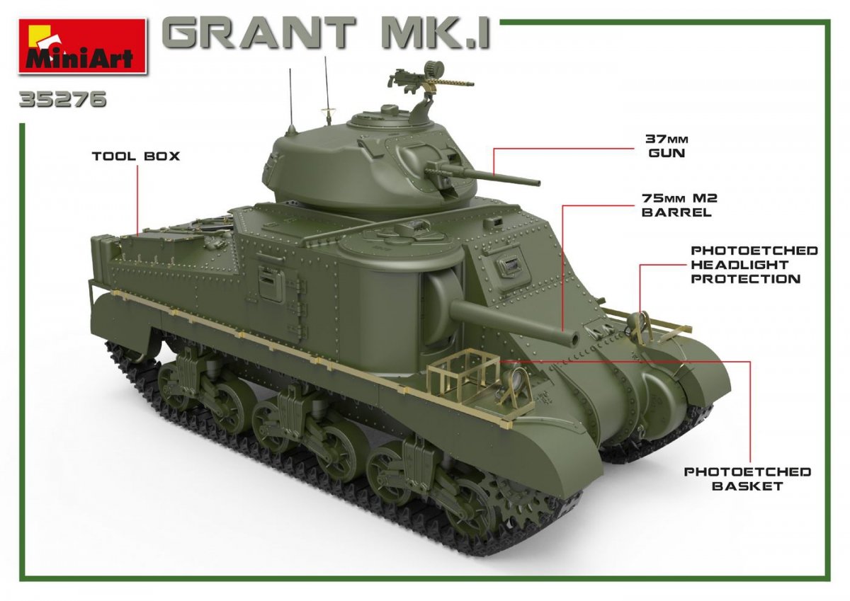 MiniArt 35276 GRANT Mk.I 1/35 – image 3