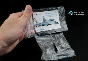 Quinta Studio QC72002 MiG-29 vacuformed clear canopy 2 pcs (for 7278, 7309 Zvezda kit) 1/72 – Bild 3