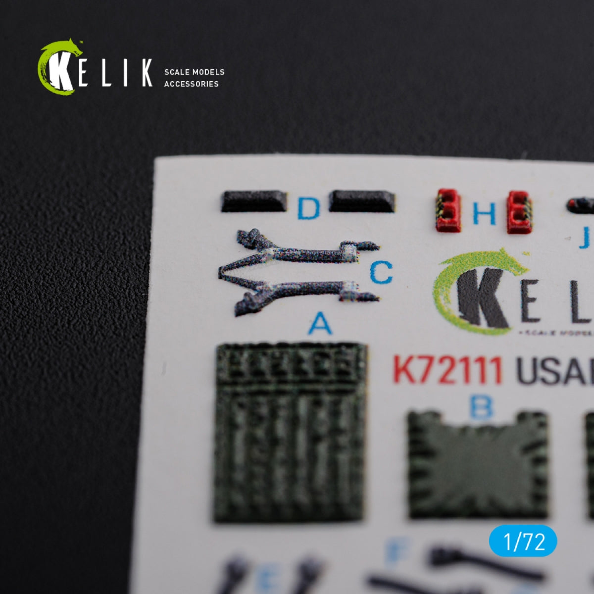 KELIK K72111 F-15E interior 3D decals for Academy kit 1/72 – image 11