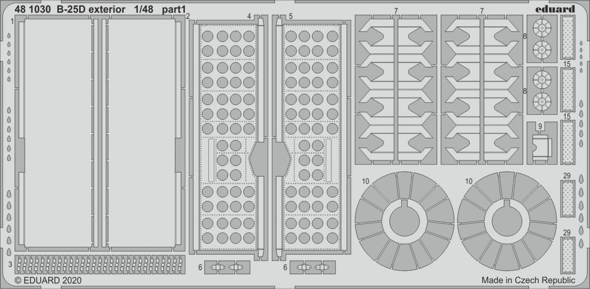 Eduard 481030 B-25D exterior 1/48 REVELL – image 2