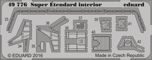 Eduard 49776 Super Étendard interior KINETIC MODEL 1/48 – zdjęcie 2