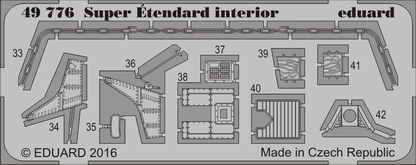 Eduard 49776 Super Étendard interior KINETIC MODEL 1/48 – zdjęcie 2