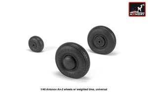 Armory Models AW48036 Antonov An-2/An-3 Colt wheels w/ weighted tires 1/48 – zdjęcie 2
