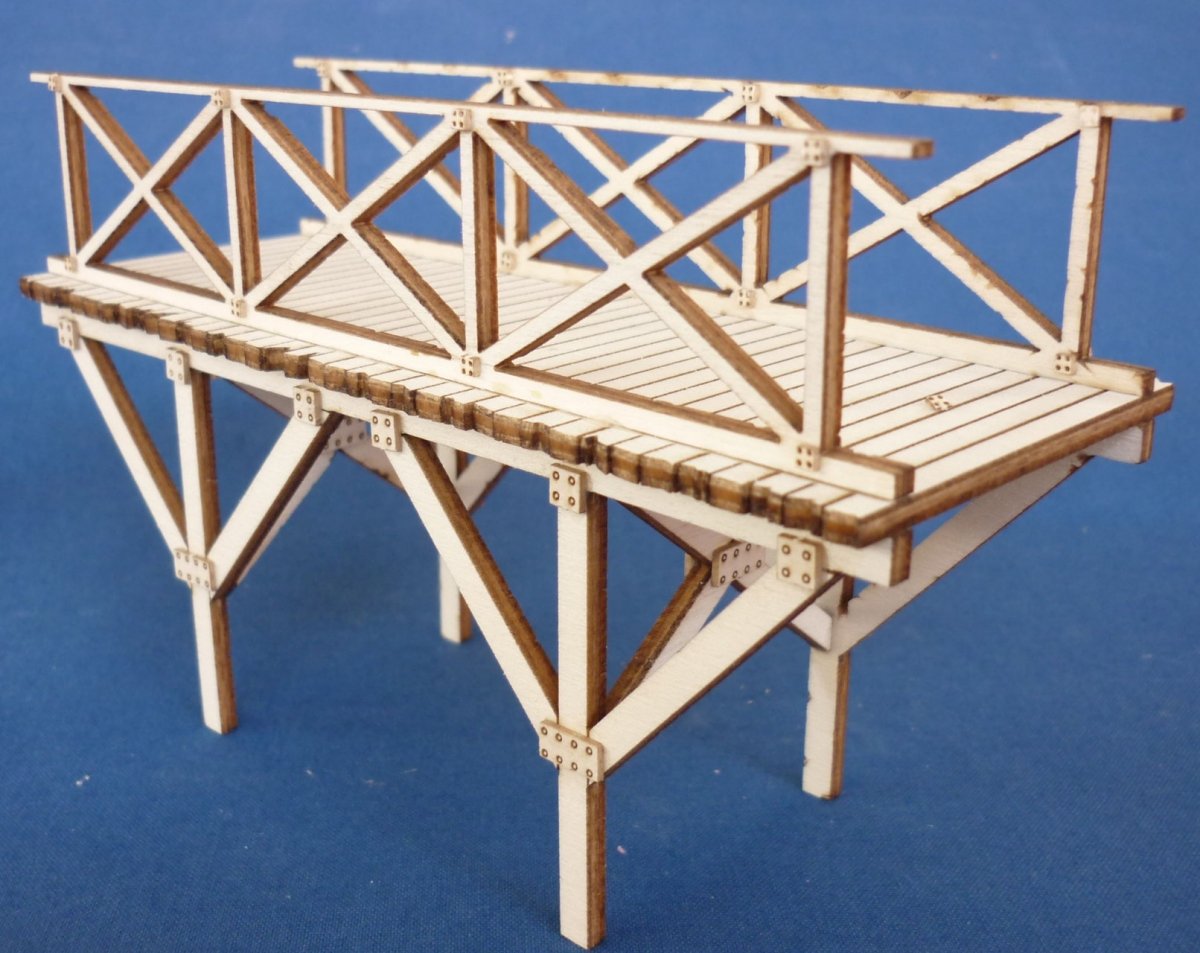 RT-Diorama 35518 Wooden bridge (small) 1/35 – zdjęcie 2