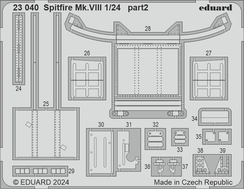 Eduard 23040 Spitfire Mk.VIII AIRFIX 1/24 – zdjęcie 2