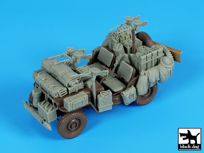 Black Dog T35224 British SAS jeep Africa accessories set 1/35 – zdjęcie 5