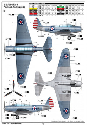Trumpeter 02226 Douglas TBD-1 Devastator 1/32 – zdjęcie 6