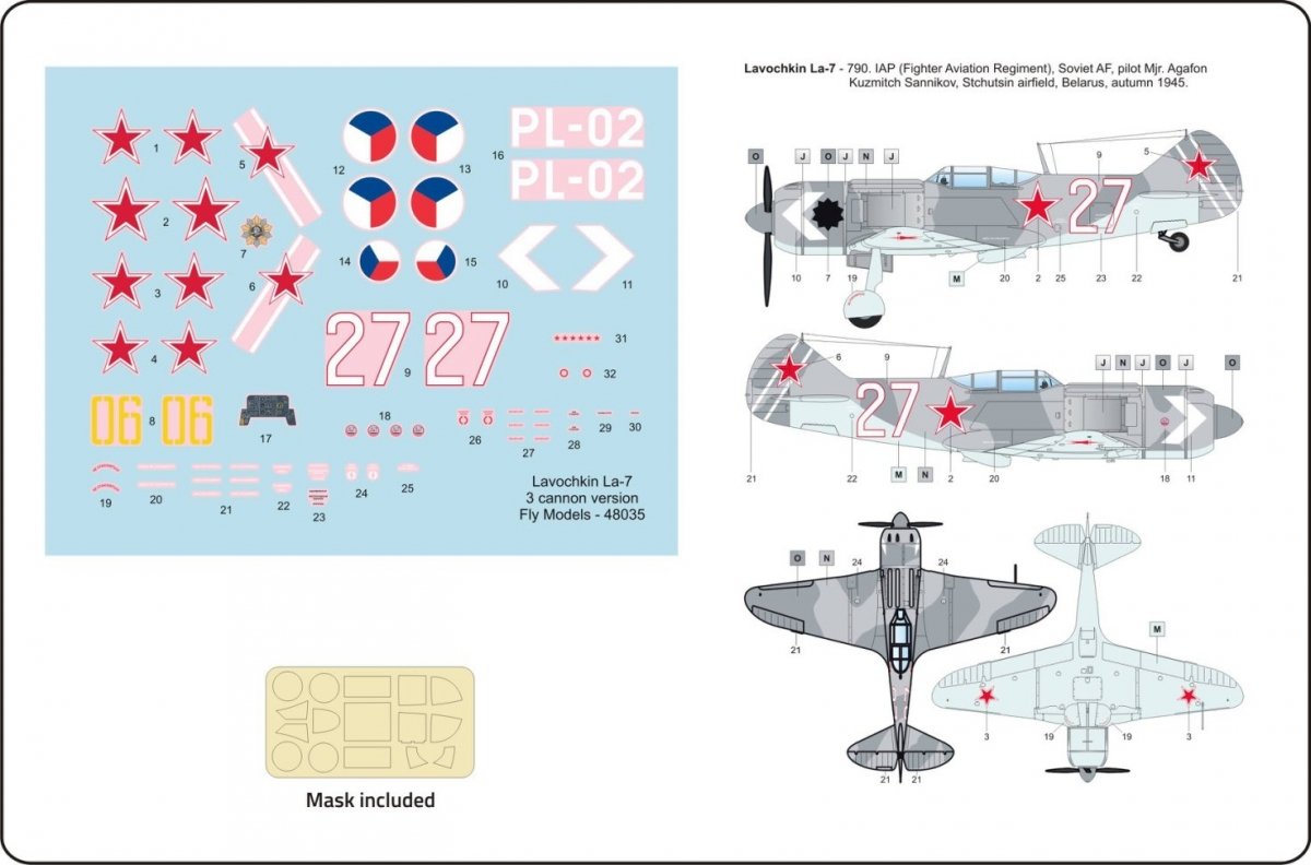 Fly 48035 Lavochkin La-7 Cannon version 1/48 – imagen 3