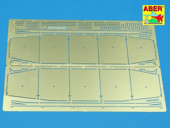 Aber 35A018 Osłony boczne do PzKpfw IV(G),Brummbar (wczesny) 1/35