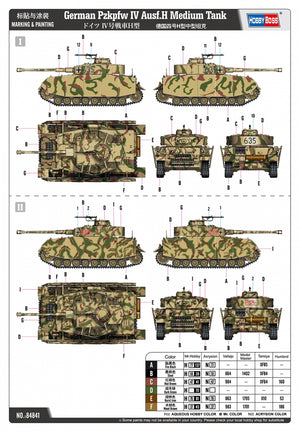 Hobby Boss 84841 German Pzkpfw IV Ausf.H Medium Tank 1/48 – zdjęcie 4